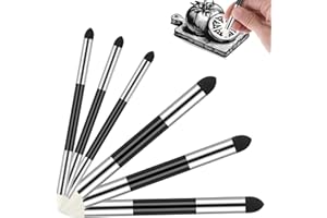 HPMJZ 6 Pcs Blending Sponge Pen Artist Double Headed Washable Rubbing Sponge Brush Sketch Wipe Reusable Pastel Blending Stump Drawing for School Student Professional Sketch Lightening Highlight
