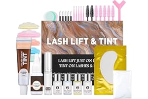 AYAYAMO Lash Lift Kit - Lash Lift and Tint Kit,Eyelash Perming Kit，Lash Perm kit, Eyelash Lift Kit,semi-Permanent Curling Lifting Perming Wave for Beauty Salon Home Use，All Tools Included (Dark)