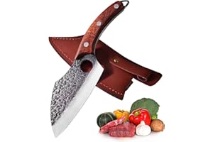 PROMITHI Chino Cuchillo de cocina, cuchillo de chef profesional,cuchillo de carnicero,cuchillo para picar,cuchillo para deshuesar carne, Cuchillo deshuesador, Cuchillo de verduras picador, deshuesador