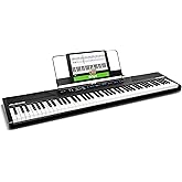 Alesis Recital Digital Piano Keyboard with 88 Keys, Semi-Weight Keys for Beginners, Built-in Speakers and Piano Lessons