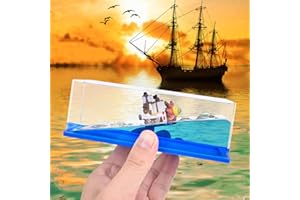 Yizemay Nave da crociera Fluid Drift, One-Piece Inaffondabile Barca In Una Scatola Fluid Drift, Nave Da Crociera Non Drift Bottiglia Decorazione Da Tavolo Per Auto Vetrine E Regali (A)