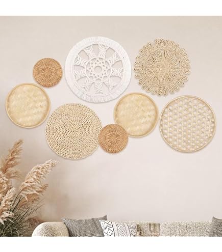 Déco Murale Arc En Roseau Atmosphera - 60x35 Cm - Style Nature Et Bohème