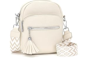 Atgbiem Pochette Bandoulière Femme Sacoche Femme Bandoulière Pochette Telephone Portable Petit Sac Bandouliere Femme Noir