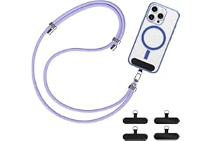 GANYESIN Handykette Universal, Verstellbar Nylon Handyband mit 4 Patches für Damen & Herren, Ohne Hülle, Phone Lanyard für alle Smartphone mit Handyhülle für Outdoor, Reise, Unterweg