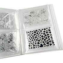 Scatola Organizzatrice Per Fustelle E Timbri - Con Divisori, Buste E Fogli Magnetici, Trasparente - Foto 7