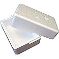 THERMO INSULATION POLYSTYRENE BOXES 200 x 120 x (50+50) mm, WALL THICKNESS: 15mm FOR FOOD FISH REPTILES WORMS MEDICATION PERISHABLE GIFT GOODS ITEMS COOL OR WARM TEMPERATURE PACKAGING (20)