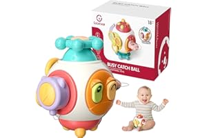 Bambebe Busy Activity Cube, Montessori Spielzeug für 1 2 3 Jahre, Sensorik Spielzeug 6 12 18 Monate, Baby Spielzeug kinderspielzeug, Motorikspielzeug ab 6 Monate, Lernspielzeug Junge Mädchen