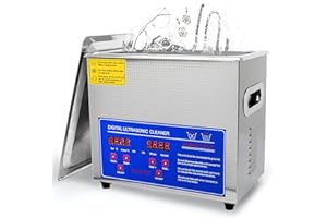 BESTYKS Limpiador Ultrasónico 3 L, Maquina Ultrasonidos Limpieza Dental 150W, 40KHz Limpiador Ultrasónico Profesional de Acero Inoxidable, para Limpieza de Joyas, Prótesis Dentales,Gafas, Laboratorio