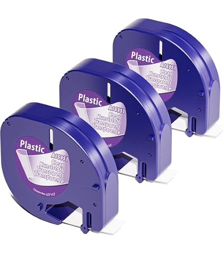 Lot De 3 Rubans Compatibles DYMO LetraTag 12mm - Noir Sur Argent Métallisé
