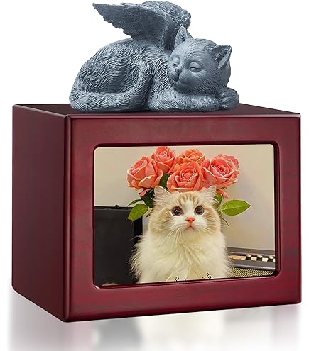 Urna In Ceramica Per Gatti - Ricordo Elegante Per Animali Piccoli E Medi (Marrone)