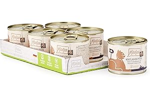 MjAMjAM - nourriture humide premium pour chats - pur plaisir de la viande - délicieux pur cheval, pack de 6 (6 x 200 g), sans céréales avec supplément de viande