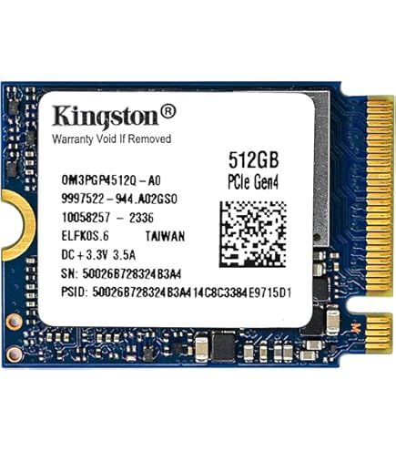 SSSTC 512GB SSD M.2 2230 30mm NVMe PCIe 4.0 Gen4 x4 CL4
