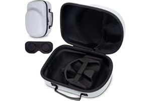 XINGFUDAO Hard Travel crayying Case for Meta Quest 3 VR Headset & Gaming Controller, with Customized Storage Space, Waterproof Shockproof Portable Bag with Mesh Pocket for Accessories (Grey)