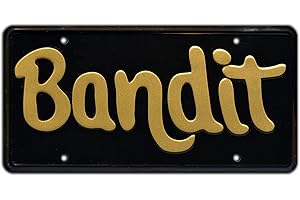 CELEBRITY MACHINES Burt Reynolds | Bandit | Metal Stamped License Plate