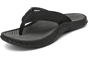 ChayChax Tongs Homme Sandales de Sports Orthopédiques de Soutien Flip Flops été Chaussures de Plage et Piscine