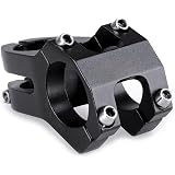Azarxis Attacco Manubrio MTB 25,4/31,8 mm in Lega di Alluminio Adattatore Attacco Manubrio Gambo da Bicicletta Corto per Bici da Corsa Strada BMX MTB (00 Nero - 25,4 x 45 mm
