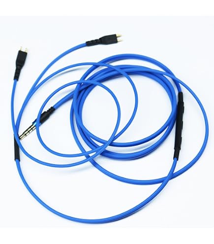 Alphatec HD25 25sp 560 540 480 430 414 250 Ersatz-Audiokabel, Kompatibel Mit Sennheiser-Kopfhörern, 3,5 Mm (6,35 Mm) Auf 2,5 Mm Stereo-Klinkenstecker, Spiralkabel, 1,5 Meter, Schwarz