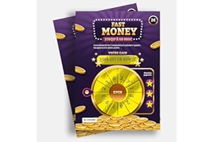 OLYMPE STORE Lot de 2 Carte à gratter Deluxe Bébé est en route - Annonce grossesse originale - Surprise naissance - idéal pour les parrains marraines (FAST MONEY)