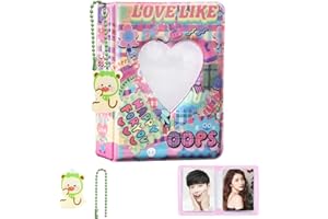 KECOOL 3 Inch Kpop Photocard Binder (Rainbow Love)