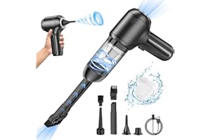 Journeyside Aspirabriciole Senza Fili,120W Aspirabriciole Auto Potente 12000PA Umido e Secco,2in1 Aspirabriciole Portatile Senza Fili per Auto, Ricaricabile Aspirapolvere Auto per Casa, Auto, Ufficio