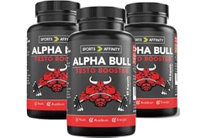 ‎SPORTS AFFINITY Sports Affinity Alpha Bull - 3er Set - Hochdosierte L-Arginin Kapseln + Zink + Pinienrindenextrakt - Vor körperlicher Belastung - Natürlich, vegan, fermentiert – 3 x 80 Kapseln