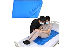 Ehucon Patient Transfer Slide Sheet für Patienten/Ältere Transfers in Autos/Rollstühle/Bett Transfer und Neupositionierung einfach, wiederverwendbar und waschbar (Dunkelblau-27.5''x47.2'')