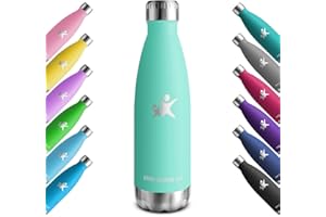 KollyKolla Botella Termica, 500ml, Botella Agua Acero Inoxidable, Termo Sin BPA, Cantimplora Termica Reutilizable, Water Bottle con Pared Doble Aislamiento, para Niños, Adultos, Deporte, Oficina