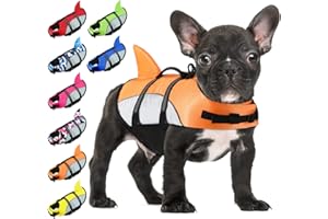 ALAGIRLS Schwimmweste Hunde Hund Rettungswesten Hund Rettungsweste, Einstellbare Hund Rettungsweste, Haustier Rettungsweste zum Schwimmen ALADLJ001 OrangeN M