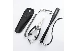 supregear Szczypce wędkarskie i zestaw narzędzi do łowienia ryb, wielofunkcyjne szczypce do usuwania haków i dzielonego pierścienia, prezent dla mężczyzn, wędkarstwo słodkowodne i słonowodne