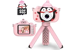 DIAMOOKY Camara Fotos Infantil, 1080P Selfie Video Cámara de Fotos para Niños Pantalla de 2,0", Cámara Fotos Niños con 32GB TF Tarjeta, Regalos Juguete para 3 a 12 años de Niños y Niñas Cumpleaños