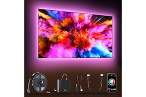 BDFFLY Rétroéclairage LED TV avec Boîtier de Synchronisation HDMI, Backlight Support 1080P@60Hz Pure Color Lighting Effect, Contrôle D'application (multicolore)