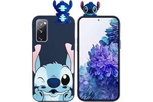 OMYZO Funda Compatible con Samsung Galaxy S20 FE/S20 Lite 6,5",Carcasa Silicona con Dibujos Animados Stitch Patrón 3D Doll,Carino Suave TPU Antigolpes Case Fundas para Samsung S20 Fan Edition