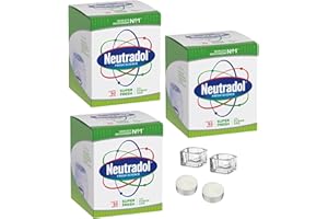 KEMJI ESSENTIALS Neutradol Super Fresh Gel Power Orb Odour Destroyer & Tealight Candle Bundle | Pack of 3 x 135g | Air Freshener and Odour Destroyer Bundle | 2 x Vanilla Candles and 2 x Tealight Glass Holder