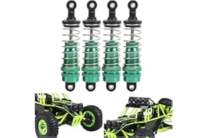 Dilwe RC Car Damper, 4pcs Adjustable RC Car Shock Struts Damper- Durable and Easy to Install Upgrade Replacement Accessory for WLtoys 144001 1/14 RC Car (Green)