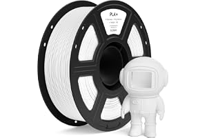 ELEGOO Filamento PLA+ 1.75 1KG Blanco | PLA Plus para Impresora 3D, Precisión Dimensional +/- 0.02mm, Carrete de Filamento 3D, para Mayoría Impresoras 3D