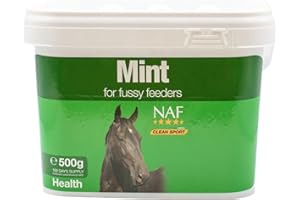 NAF Mint 500g – Pure Dried Mint Supplement for Horses – Supports Digestion, Palatability & Appetite – Natural Herbal Additive for Feed Intake