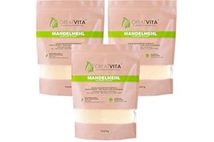 Farine d'amande MeaVita, naturelle, blanchie, paquet de 3 (3 x 1000g) dans un sac
