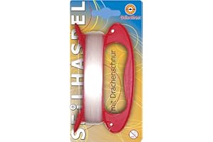 GÜNTHER FLUGSPIELE Paul Günther 1255 - Bobina di corda con filo da kite, circa 100 m, resistenza alla trazione 6 kp, accessorio ideale per il vostro kite