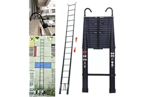 LUCN Telescopic Ladder Multi-Purpose Extendable Folding Aluminum Ladders 6M