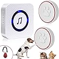 ChunHee Buzzer Kattenbel/hondenbel voor huisdieren, met sensor, waterdicht, 1 x ontvanger 1 x touch-deurbel (ontvanger 1 knop 1