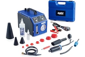 Orion Motor Tech Rilevatore di Perdite Fumo per Auto 12V Macchina di Fumo EVAP per Auto con 6 L/min Manometro, Adattatori Airbag e Coni per Sistema di Carburante EVAP