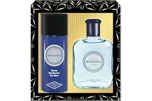 WHISKY Vintage • Coffret Eau de Toilette 100ML + Déodorant 150ML • Vaporisateur • Spray • Parfum Homme • Cadeau • EVAFLORPARIS