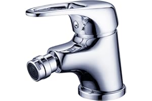 DP GRIFERIA DP Grifería - Grifo de bidet, color plateado, serie Manzano