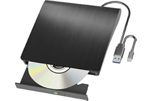 Yaeonku Lecteur Blu Ray Externe CD/DVD/BD Lecture/écriture Lecteur Bluray Portable USB 3.0 et enregistreur DVD de Type C Blu Ray pour Win7/8/10/11/ Mac OS