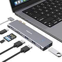 USB C Hub, Adapter for MacBook Air M1/M2 MacBook Pro 2021/2020