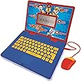 Lexibook JC598PAi4 Paw Patrol-Educational and Bilingual Laptop Portuguese/English-Toy for Child Kid (Boys & Girls) 124 Activities, Learn Play Games and Music with Chase Marshall-Red/Blue