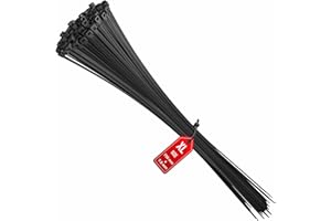 intervisio 100 Stück Kabelbinder Schwarz 750mm x 7,6mm, Extra Lang, UV Beständig Kabelbinder lang Set, Profi hochwertige Industrie-Qualität, Großer Kabelbinder für Kabelmanagement