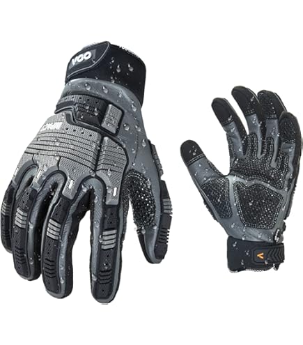 Guanti Da Lavoro Touchscreen Antivibrazioni - 2 Paia, Per Edilizia, Meccanica E Fai Da Te