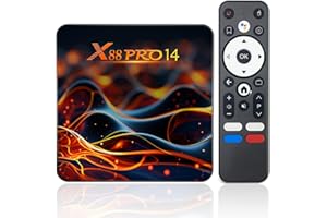 IDEALROYAL Android 14.0 TV Box, Android Box 2GB RAM 16GB ROM RK3518 Quad-Core 64bit Cortex-A53, TV Box Support 2.4/5.0GHz mit 4K UHD und 100M Ethernet USB 3.0/2.0 Smart Box