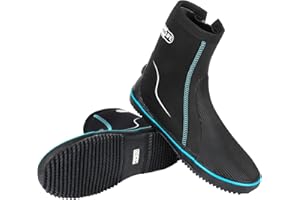 Gimilife Escarpín de Buceo, Botas de Buceo de Neopreno 5mm, Escarpines de Buceo Unisex, Botines de Buceo con Suela de Goma Antideslizante, para Buceo y Actividades Acuáticas
